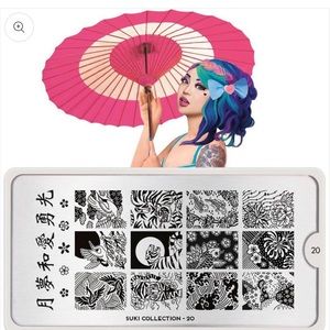 MoYou London stamping nail art plate in Suki, design 20 NWOT